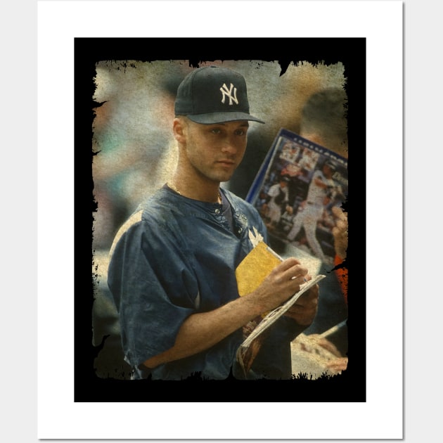 Derek Jeter - 22 for 61 Wit Wall Art by SOEKAMPTI